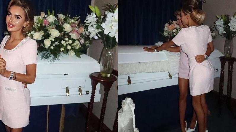 Sophie-May Dickson causou polêmica com fotos em velório