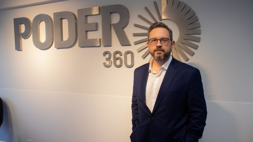 Bruno Rossini na sede do Poder360, em Brasília