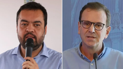 Cláudio Castro (PL) e Eduardo Paes (PSD)