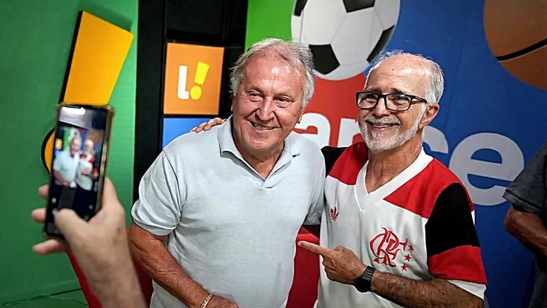 Zico no Fut&Papo (Foto: João Paulo Vieira Fraga/Lance!)