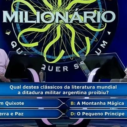 Participante perde R$ 300 mil após errar pergunta no Domingão