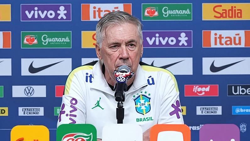 Ancelotti concedeu entrevista coletiva antes do duelo contra a Croácia
