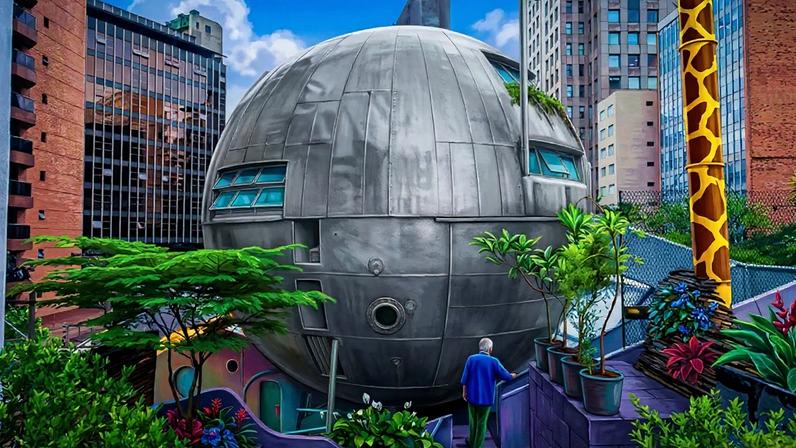 Casa Bola do hippie urbano da Faria Lima ganha destaque