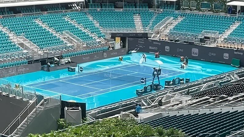 Tempestade pode adiar finais do Miami Open