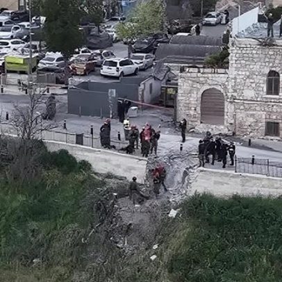 Fragmento de míssil iraniano deixa um ferido na Cidade Velha de Jerusalém