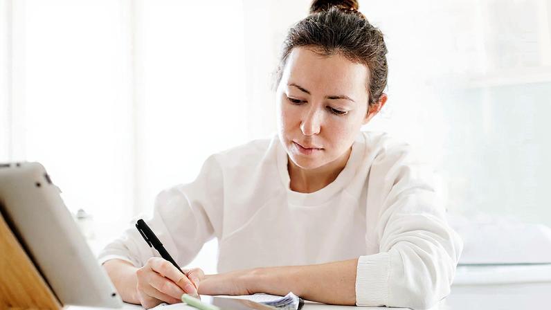 Estudando para uma prova de geografia