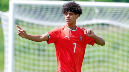 Cristiano Ronaldo Jr., jogando com a camisa de Portugal