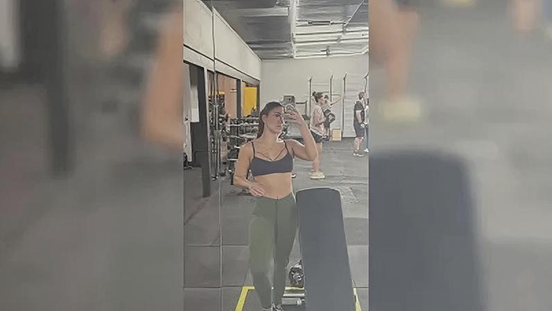 Roupa utilizada pela aluna na academia