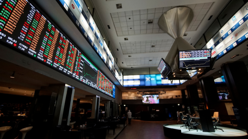 Hall da B3, em São Paulo.