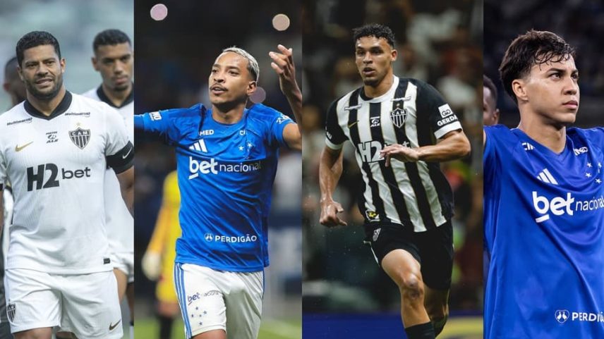 Cara a cara Atlético x Cruzeiro (Fotos: Pedro Souza/Atlético e Gustavo Aleixo/Cruzeiro)