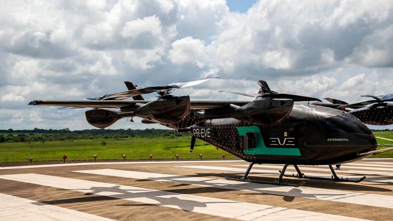 Eve: companhia da Embraer fez mais voo teste do eVTOL (Foto: Divulgação)