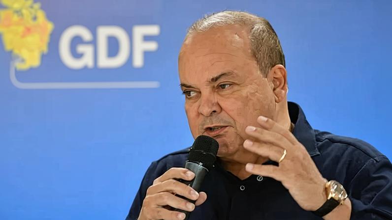 O governador do Distrito Federal, Ibaneis Rocha (MDB)