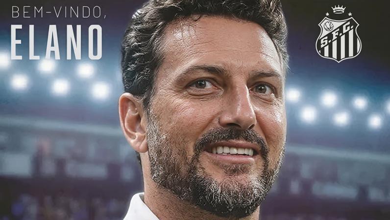 Elano, ex-jogador do Santos e novo gerente das categorias de base do clube