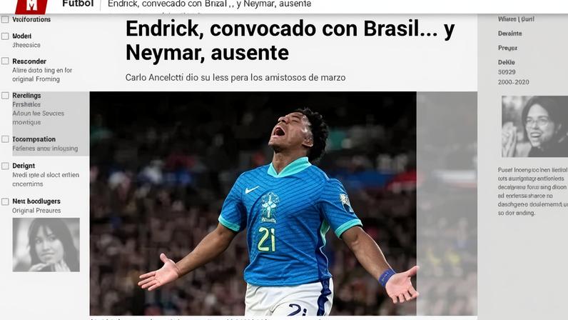 Capa do Marca destaca convocação de Endrick