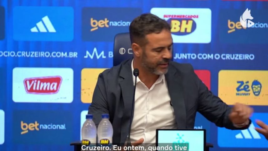 O novo técnico da Raposa revelou bastidores do clube em sua apresentação oficial.