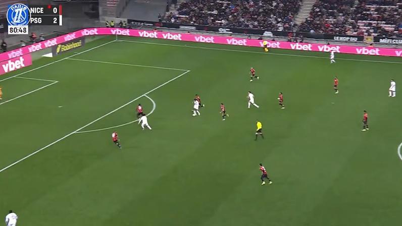 A jovem promessa Dro Fernandez marcou seu primeiro gol pelo PSG na vitória por 4 a 0 sobre o Nice pela Ligue 1.