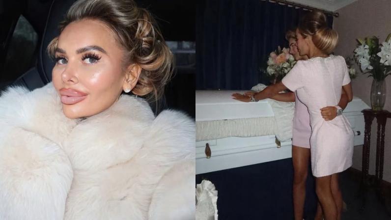 Sophie-May Dickson publicou fotos no velório da filha