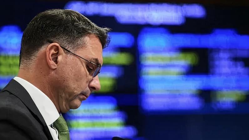 O senador e pré-candidato à Presidência Flávio Bolsonaro (PL-RJ)