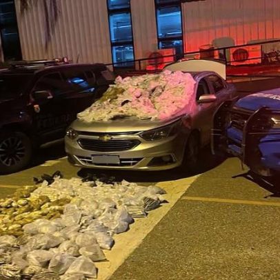 PF e PM prendem mulher e apreendem 110 kg de drogas em Cabo Frio