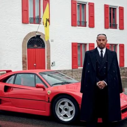 Hamilton aparece em encontro de carros no Japão com Ferrari de 28 milhões
