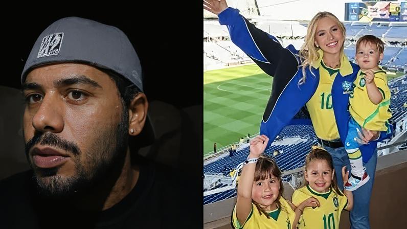 Virginia e filhos estão nos EUA para assistirem jogo do Brasil