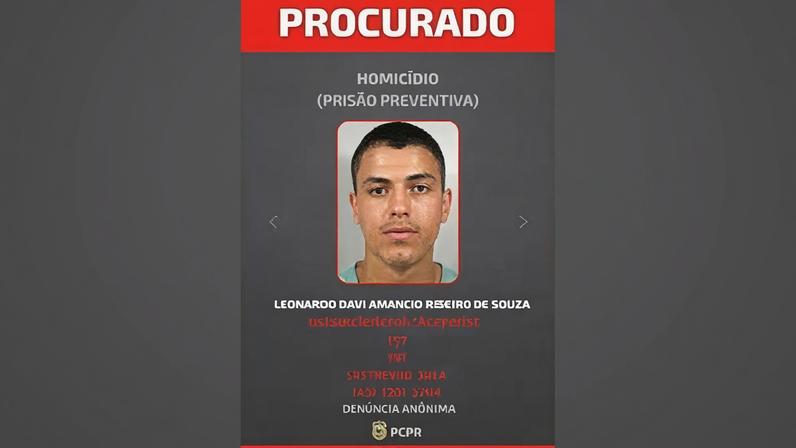 Leonardo Davi Amancio Ribeiro de Souza é considerado foragido