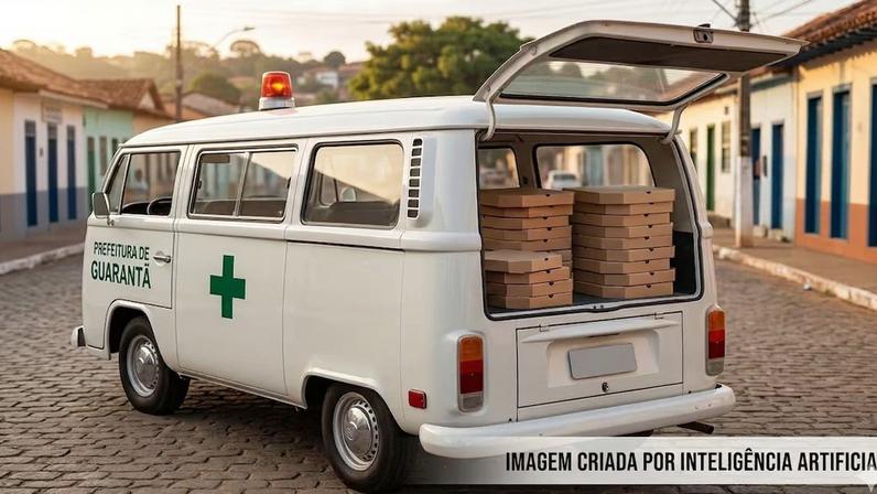 Justiça afasta vereador que usou ambulância para transportar caixas de pizza