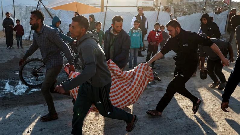 Aftermath of an Israeli strike in Gaza City