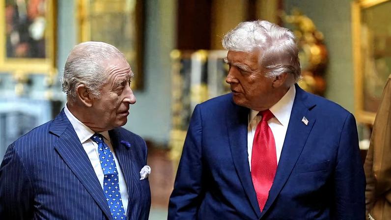 U.S. President Trump makes second state visit to Britain
