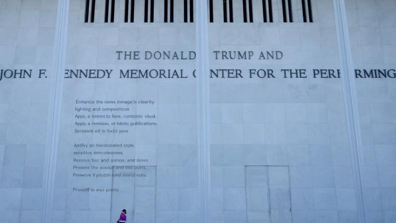 A view of the Kennedy Center in Washington, DC, on February 2, 2026.