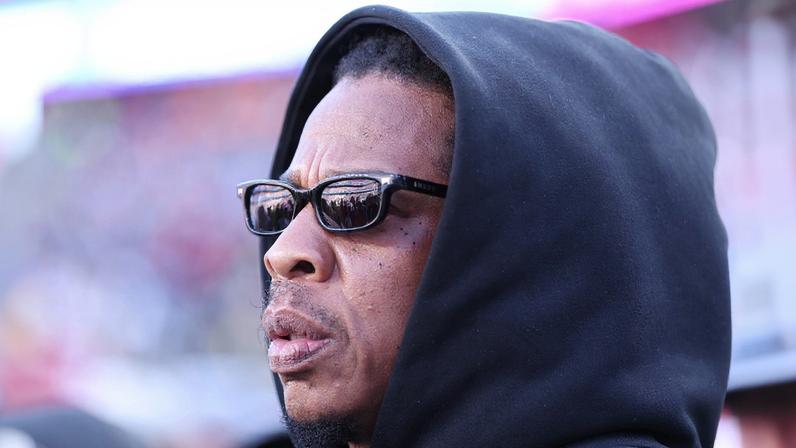 Jay-Z at Super Bowl LX in Santa Clara, California.