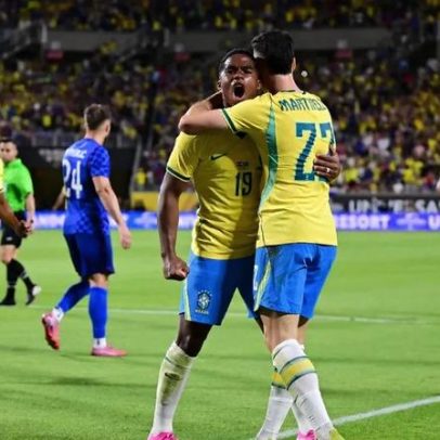Endrick decide pela seleção com duas participações em 21 minutos