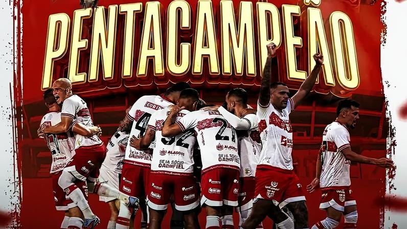 CRB vence ASA e conquista o primeiro pentacampeonato do Alagoano