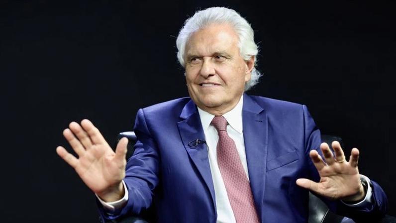 Na imagem, o governador de Goiás, Ronaldo Caiado