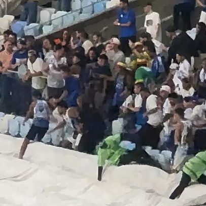 Confronto entre torcedores marca Flamengo x Cruzeiro no Maracanã