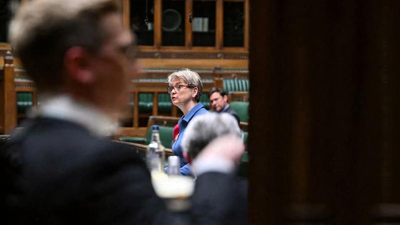 British Foreign Secretary Yvette Cooper delivers a statement on Arctic Security, at the House of Commons in London, Britain, January 19, 2026.