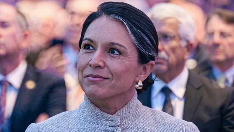 United States Director of National Intelligence Tulsi Gabbard attends the National Prayer Breakfast in Washington, D.C., U.S., February 5, 2026. REUTERS/Al Drago/File Photo