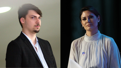 Jair Renan Bolsonaro e a ex-primeira-dama Michelle Bolsonaro (PL)