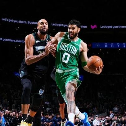 Timberwolves limitam Tatum e vencem Celtics, quebrando tabu