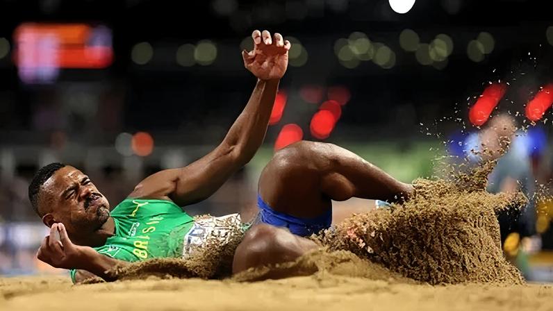 José Fernando Ferreira em ação no Mundial de Atletismo indoor