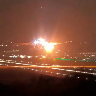 Torre de Guarulhos alerta piloto da Delta sobre fogo em asa