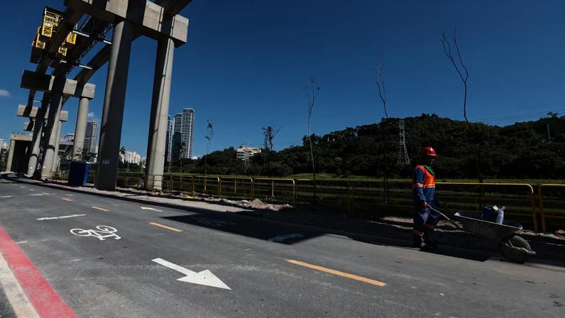 Liberação está prevista para terça-feira, junto com a inauguração da Linha 17-Ouro do monotrilho; agora, via terá 22,2 km ininterruptos só para ciclistas