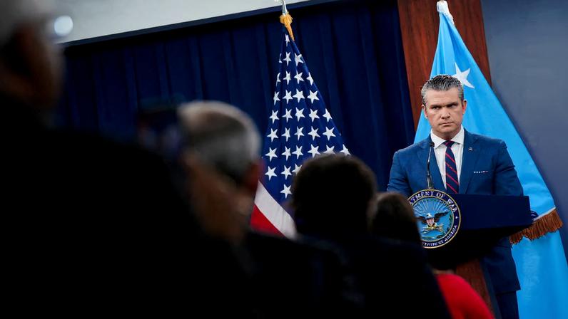 Briefing amid the U.S.-Israeli conflict with Iran, at the Pentagon in Washington, D.C.