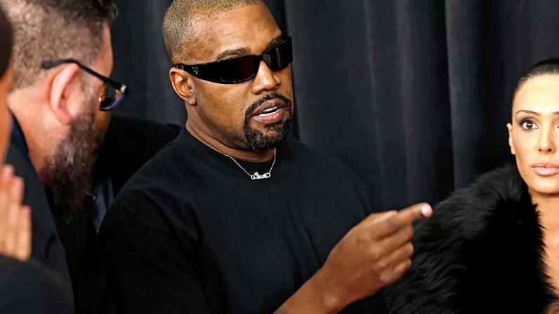 Kanye West and Bianca Censori attend the 67th GRAMMY Awards in February, 2025.