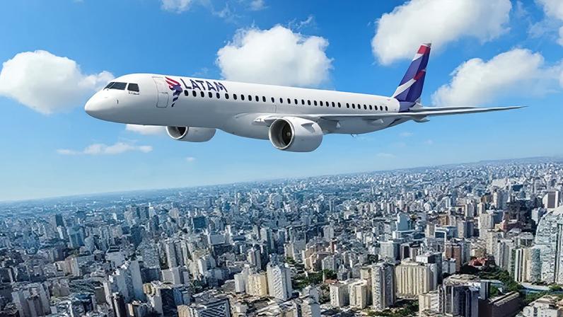 Embraer E195-E2 passará a integrar a frota do grupo LATAM por meio de um pedido de até 74 aeronaves