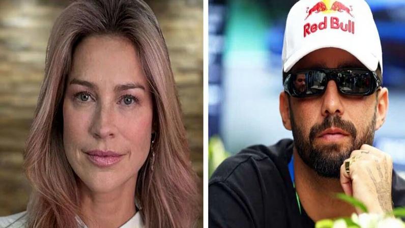 Pedro Scooby posa com filha ao lado de Luana Piovani em festival