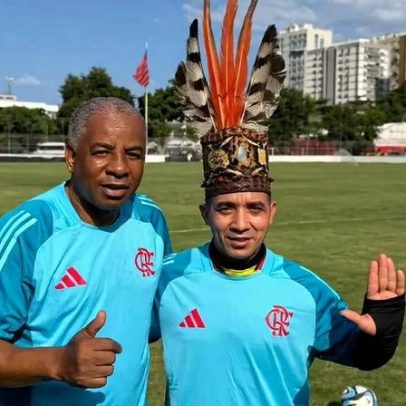 Lendas do Flamengo enfrentam Seleção Indígena do Brasil e das Américas