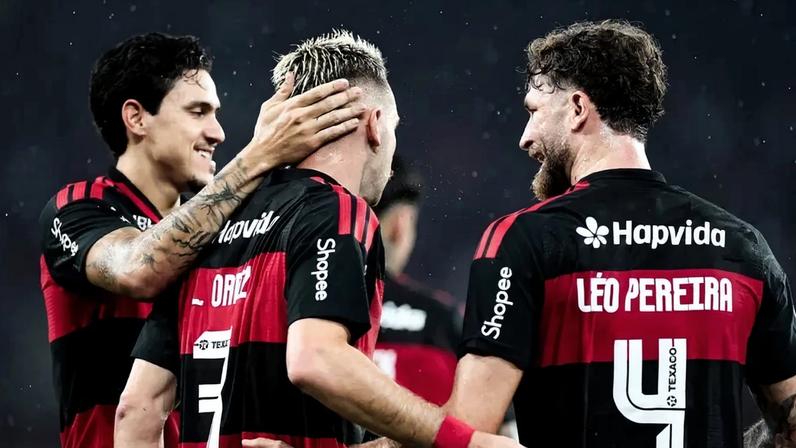 Léo Ortiz comemora gol em Flamengo x Remo, pelo Brasileirão (Foto: Gilvan de Souza/Flamengo)