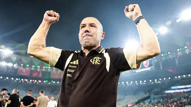 Leonardo Jardim comemora título do Campeonato Carioca pelo Flamengo (Foto: Gilvan de Souza / Flamengo)