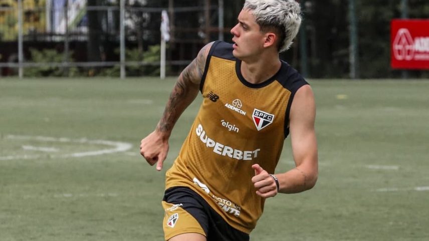 Lucca foi convocado para amistosos da Seleção Brasileira de base (Foto: Fellipe Lucena / São Paulo FC)